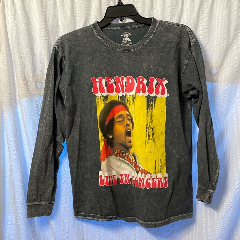 Authentic Hendrix long sleeve t shirt gray size large